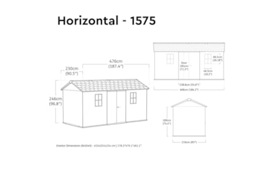 Keter Newton 2.0 Shed Grey 1575