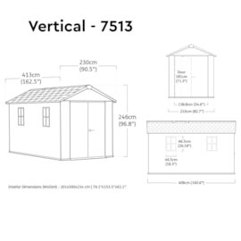 Keter Newton 2.0 Shed Grey 7513 Keter Newton 2.0 Shed Grey 7513