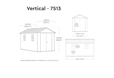 Keter Newton 2.0 Shed Grey 7513