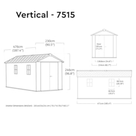 Keter Newton 2.0 Shed Grey 7515