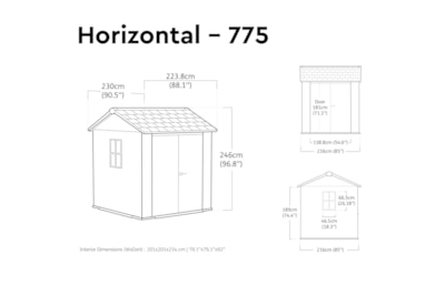Keter Newton 2.0 Shed Grey 757