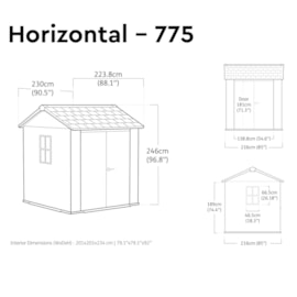 Keter Newton 2.0 Shed Grey 775 Keter Newton 2.0 Shed Grey 775
