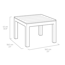 Keter Rosalie 2 Seater Balcony Set - Graphite