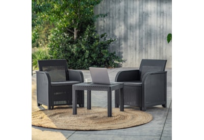 Keter Rosalie 2 Seater Balcony Set - Graphite Keter Rosalie 2 Seater Balcony Set - Graphite