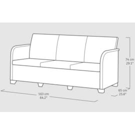 Keter Rosalie 5 Seater Lounge Set - Graphite Keter Rosalie 5 Seater Lounge Set - Graphite