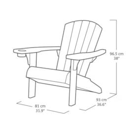 Keter Set Of 2 Adirondack Chairs Graphite Keter Set Of 2 Adirondack Chairs Graphite