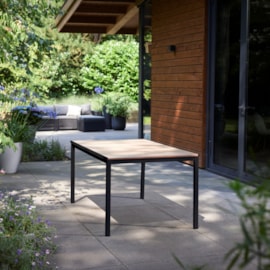 Keter Signature Porto 6 Seater Dining Table - Ashwood Brown