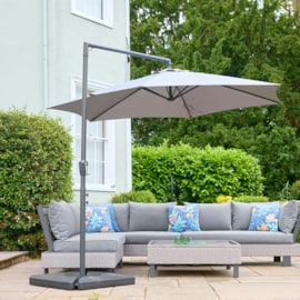 Kyoto 3.0M Cantilever Parasol - Pebble Kyoto 3.0M Cantilever Parasol - Pebble