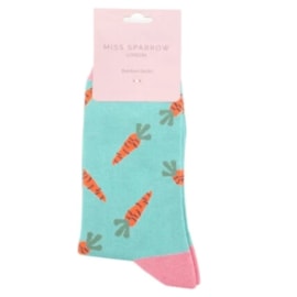 Miss Sparrow Carrots Socks Duck Egg