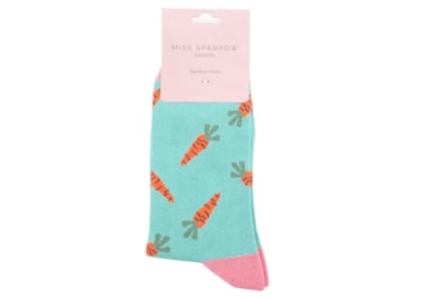 Miss Sparrow Carrots Socks Duck Egg