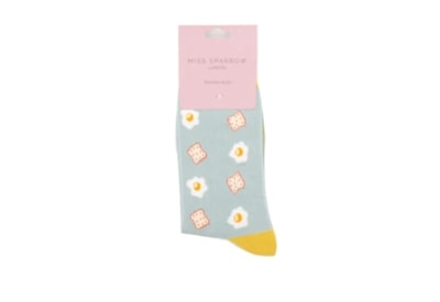 Miss Sparrow Eggs & Toast Socks Duck Egg Miss Sparrow Eggs & Toast Socks Duck Egg