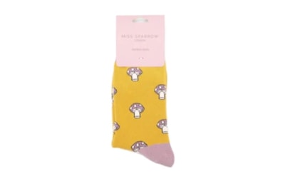 Miss Sparrow Mushrooms Socks Yellow Miss Sparrow Mushrooms Socks Yellow
