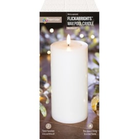 Premier Flickabright Candle Cream 18cm Premier Flickabright Candle Cream 18cm