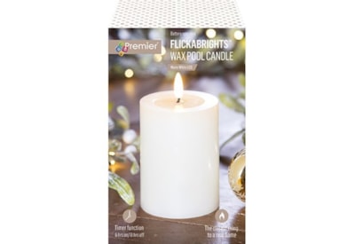 Premier Flickabright Candle Cream 10cm Premier Flickabright Candle Cream 10cm