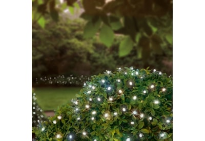 200 Led Solar Cool White String Lights Mini
