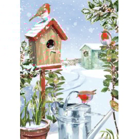 Christmas Card - Snowy Christmas Card - Snowy