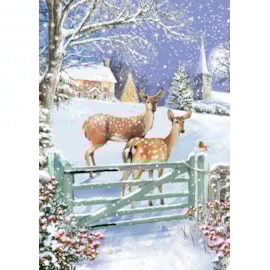 Christmas Card - Snowy Christmas Card - Snowy