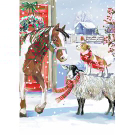 Christmas Card -  Farmyard Fun