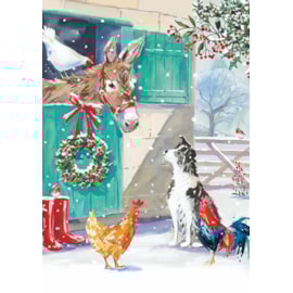 Christmas Card -  Farmyard Fun