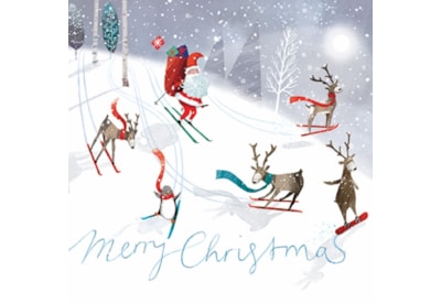 Christmas Card - Santa And Friends Christmas Card - Santa And Friends