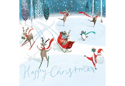 Christmas Card - Santa And Friends Christmas Card - Santa And Friends