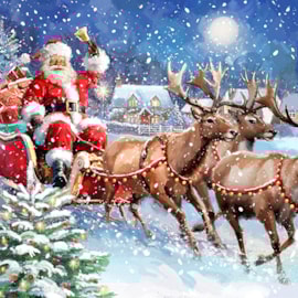 Christmas Card -  Jolly Santas