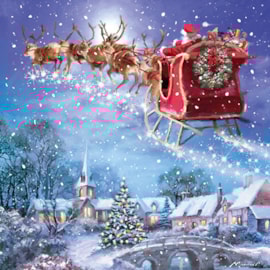 Christmas Card -  Jolly Santas