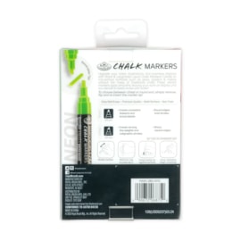 Royal Brush 6pc 2mm Neon Chalk Marker Set Royal Brush 6pc 2mm Neon Chalk Marker Set
