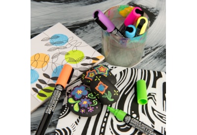 Royal Brush 6pc 2mm Neon Chalk Marker Set Royal Brush 6pc 2mm Neon Chalk Marker Set