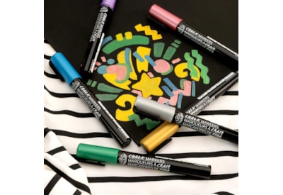 Royal Brush 6pc 2mm Metallic Chalk Marker Set Royal Brush 6pc 2mm Metallic Chalk Marker Set