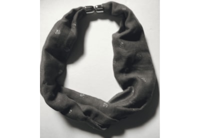 Magnetic Scarf Hearts Grey/taupe/dusky Pink (MM1828)