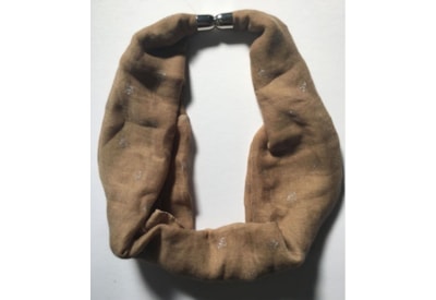 Magnetic Scarf Hearts Grey/taupe/dusky Pink (MM1828)