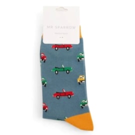 Mr Sparrow Classic Cars Socks Denim Mr Sparrow Classic Cars Socks Denim