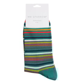 Mr Sparrow Vibrant Stripes Teal Mr Sparrow Vibrant Stripes Teal