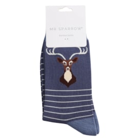 Mr Sparrow Bamboo Socks Stag Dark Blue Mr Sparrow Bamboo Socks Stag Dark Blue