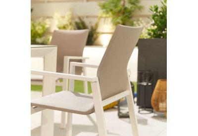 Nova Roma Dining Chair (Pack of 4) White