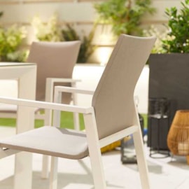 Nova Roma Dining Chair (Pack of 6) White
