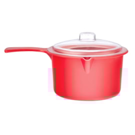 Easy-cook Saucepan & Lid Red Small 0.6lt Easy-cook Saucepan & Lid Red Small 0.6lt