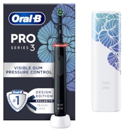 Oral B Pro3500 Rechargeable Toothbrush With Travel Case - Black