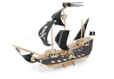 Pirate Ship Woodcraft Construction Kit