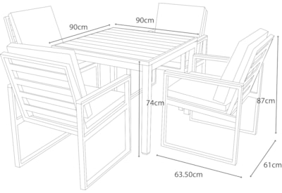 Pickering 4 Seater Dining Set Pickering 4 Seater Dining Set