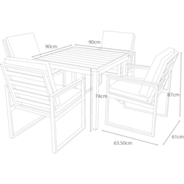Pickering 4 Seater Dining Set