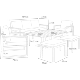 Pickering 3 Seater Lounge Set Pickering 3 Seater Lounge Set