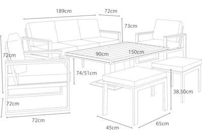 Pickering 3 Seater Lounge Set Pickering 3 Seater Lounge Set
