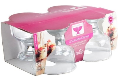 Ravenhead Tulip Sundae Set Of 4 28cl Ravenhead Tulip Sundae Set Of 4 28cl