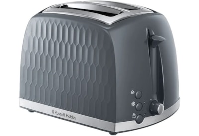 Russell Hobbs Honeycomb 2 Slice Grey Toaster (26063)