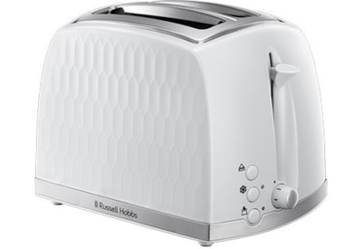 Russell Hobbs Honeycomb 2 Slice White Toaster (26060)