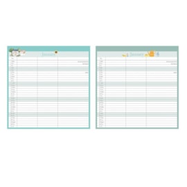 Family Organiser Patchwork & Garden