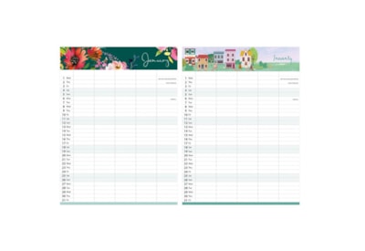 Family Planner Seaside & Flowers Family Planner Seaside & Flowers