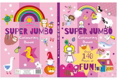 S/jumbo Colouring Books Pink & Blue S/jumbo Colouring Books Pink & Blue